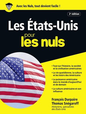 cover image of Les Etats-Unis pour les Nuls, 2ème édition